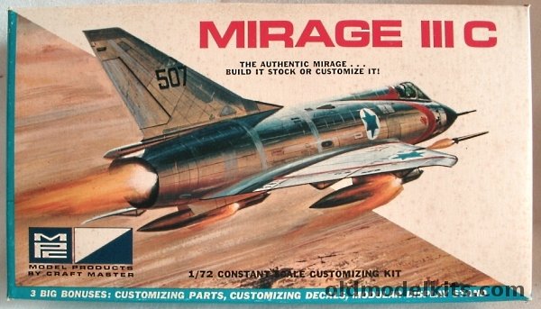 MPC 1/72 Dassault Mirage IIIC - Israeli Air Force, 7008-70 plastic model kit